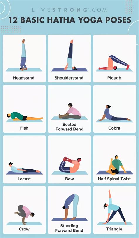 Free Printable Hatha Yoga Poses Chart